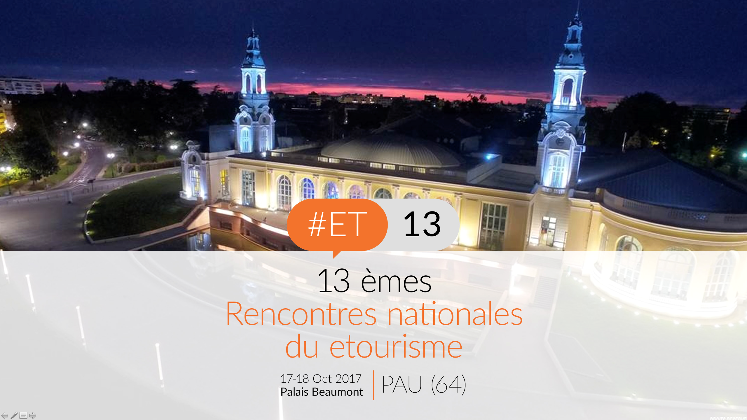RDV les 17 et 18/10 : DATAtourisme aux #ET13
