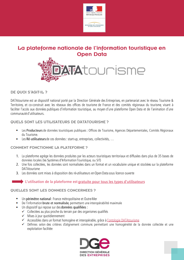 Document de présentation du dispositif DATAtourisme